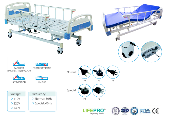 Cama Hospitalaria 3 posiciones LPCE-40